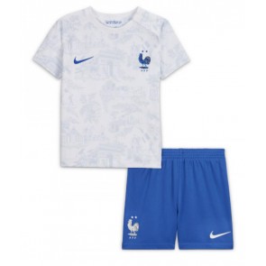 Frankrig Udebanesæt Børn VM 2022 Kort ærmer (+ korte bukser)